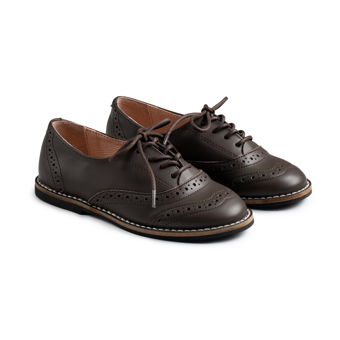 RAYBELLE BROWN DOTTED LACE SHOE