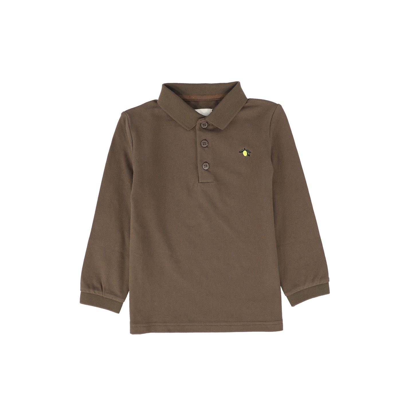 PLEASE MOM BROWN LEMON PATCH POLO [FINAL SALE]