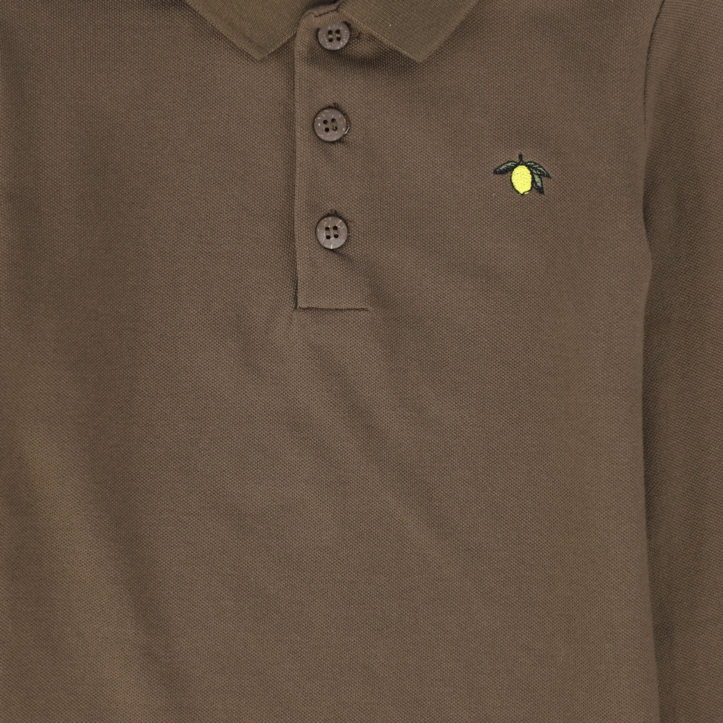 PLEASE MOM BROWN LEMON PATCH POLO [FINAL SALE]