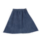 BAMBOO DARK DENIM PANEL SKIRT [FINAL SALE]