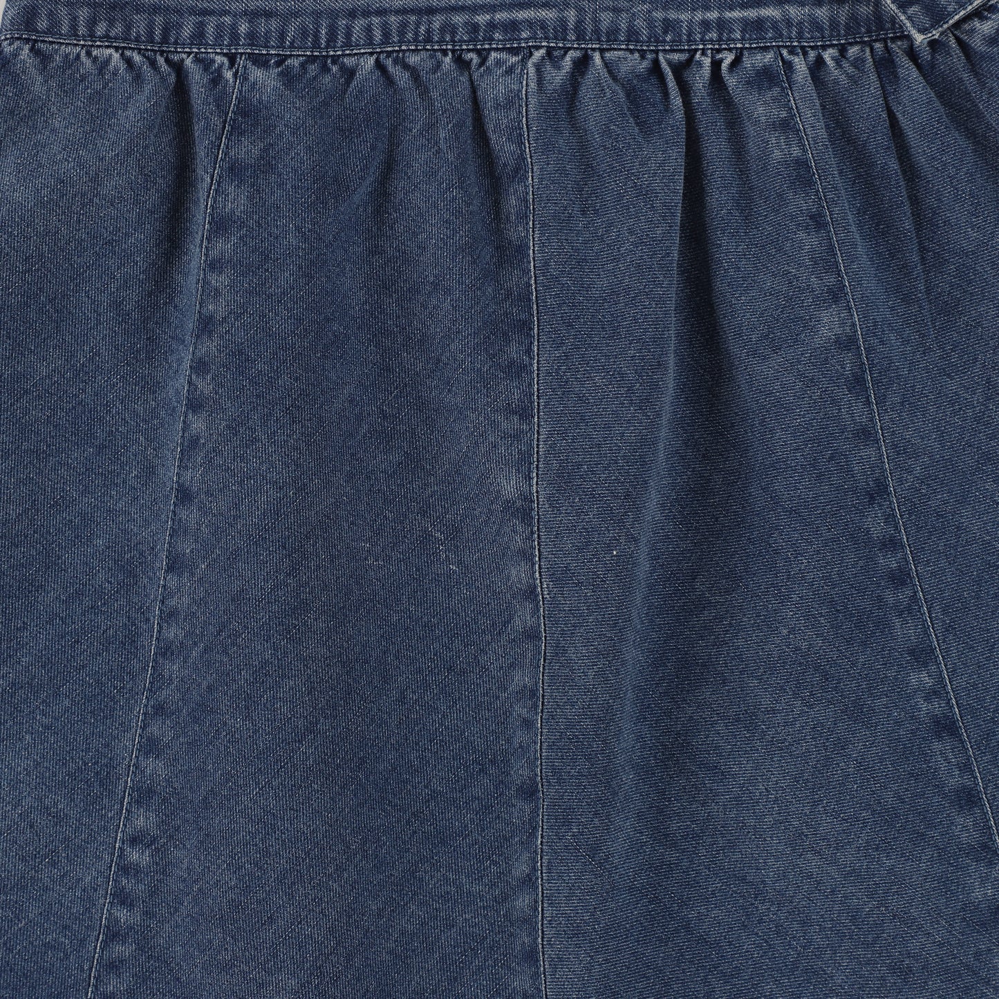 BAMBOO DARK DENIM PANEL SKIRT [FINAL SALE]