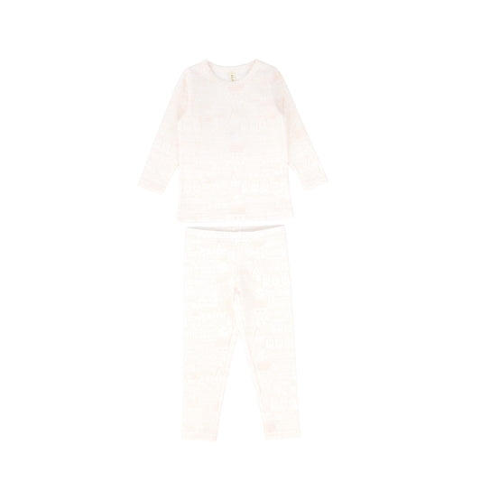 Bebe Jolee Peach Toile Print Sleepwear Set