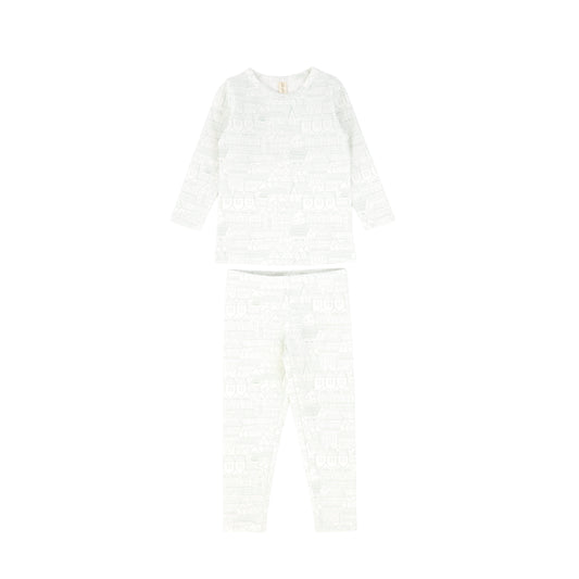 Bebe Jolee Sage Toile Print Sleepwear Set [FINAL SALE]