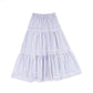 BAMBOO WHITE/BLUE STRIPE MAXI SKIRT
