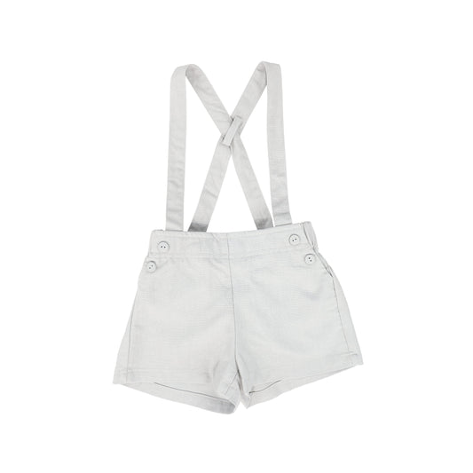 BAMBOO LIGHT GREY SUSPENDER SHORTS