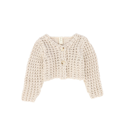 Bebe Jolee Beige Chunky Knit Cardigan [FINAL SALE]