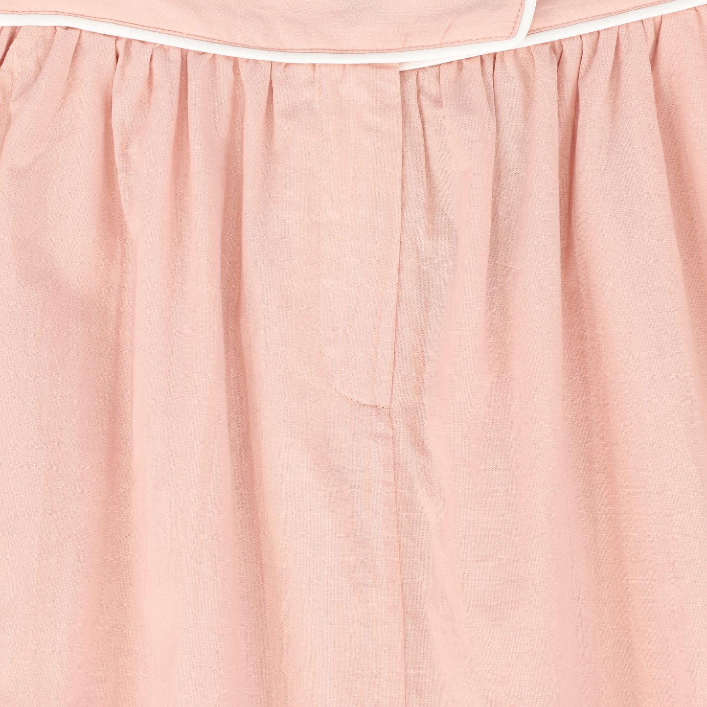 BAMBOO PINK PIPED A-LINE SKIRT