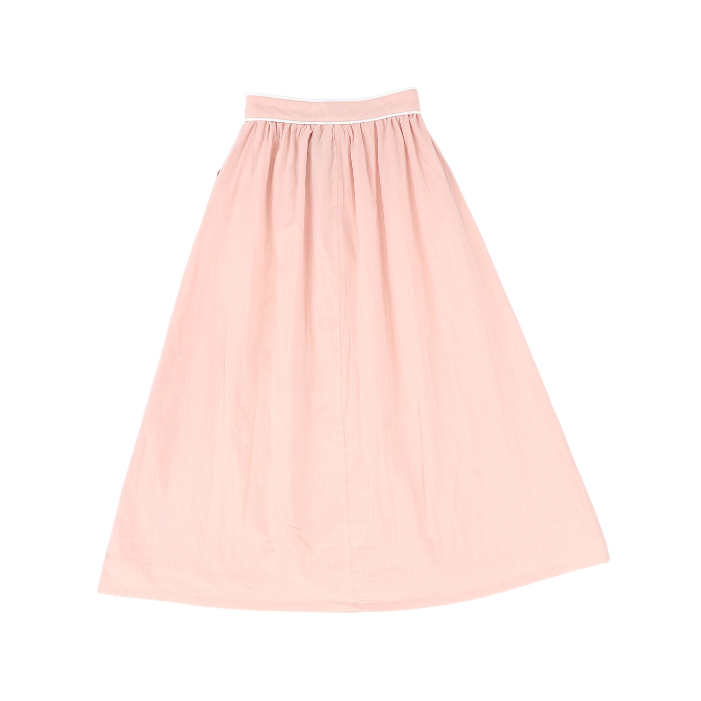 BAMBOO PINK PIPED A-LINE SKIRT