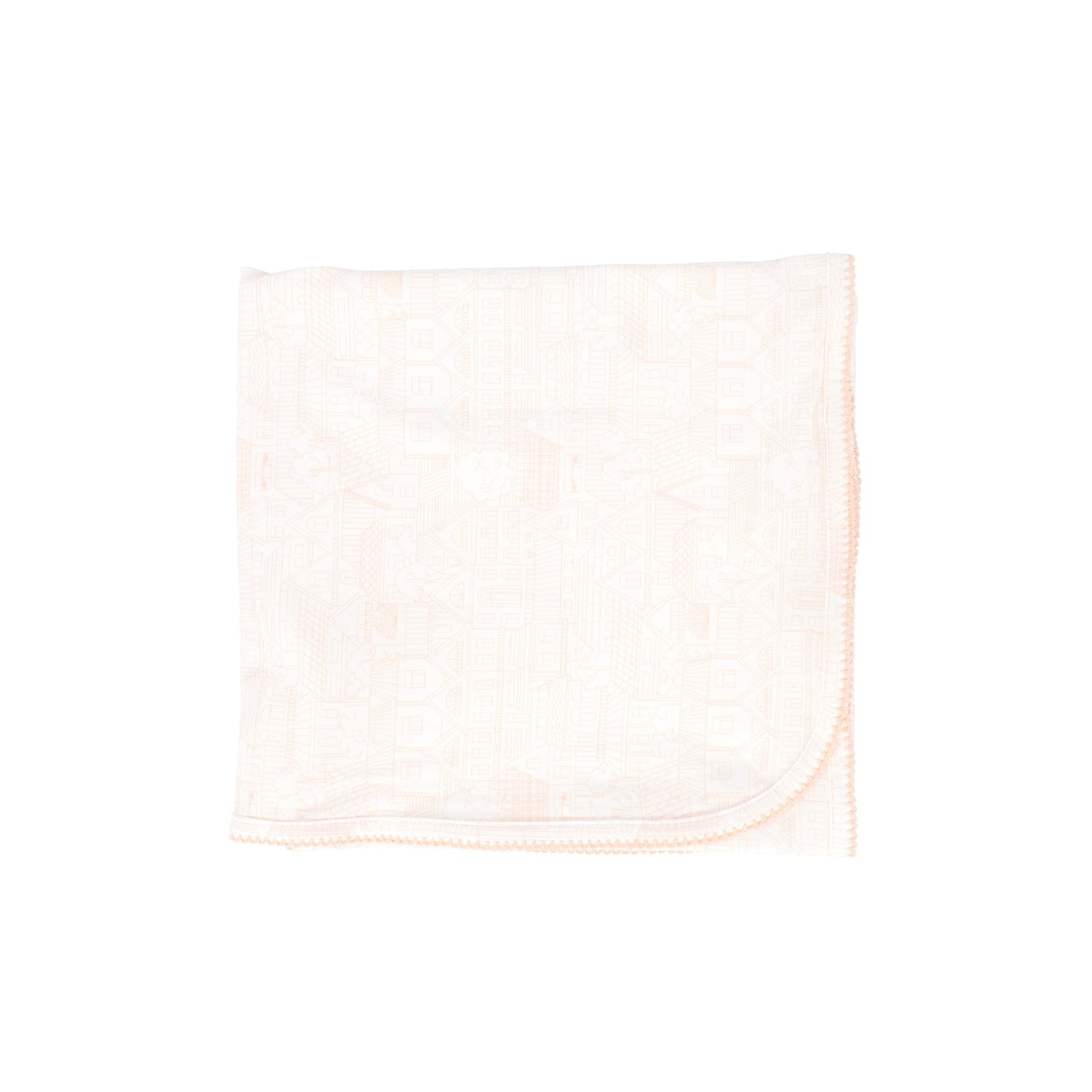 Bebe Jolee Peach Toile Printed Blanket