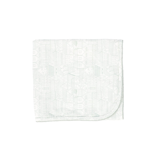 Bebe Jolee Sage Toile Printed Blanket