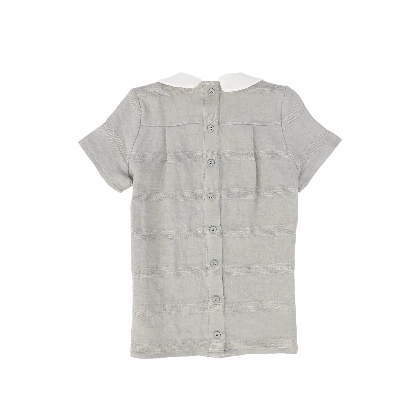 LE BOURDON SAGE GREEN TEXTURED COLLAR SHIRT