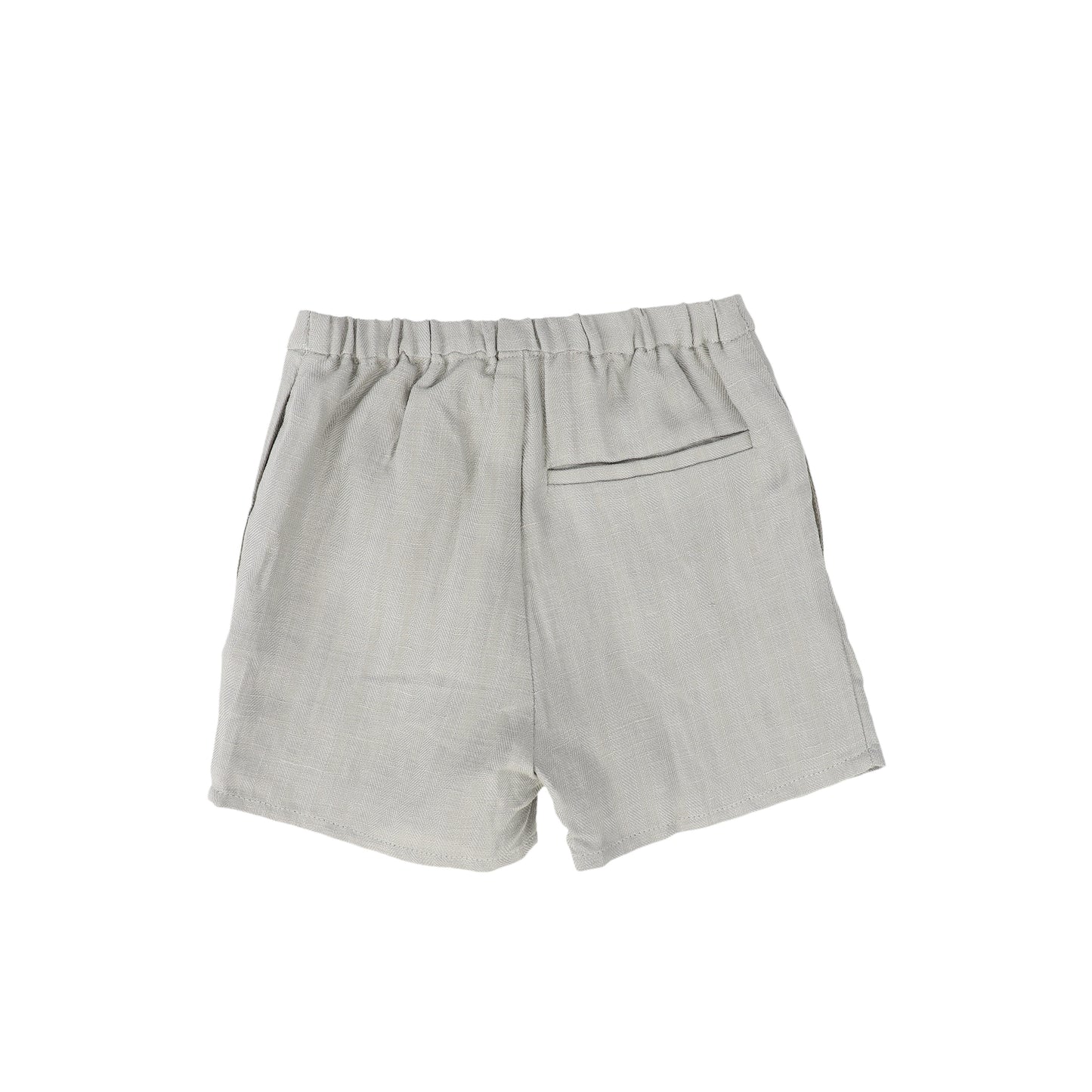 LE BOURDON SAGE GREEN TEXTURED SHORTS