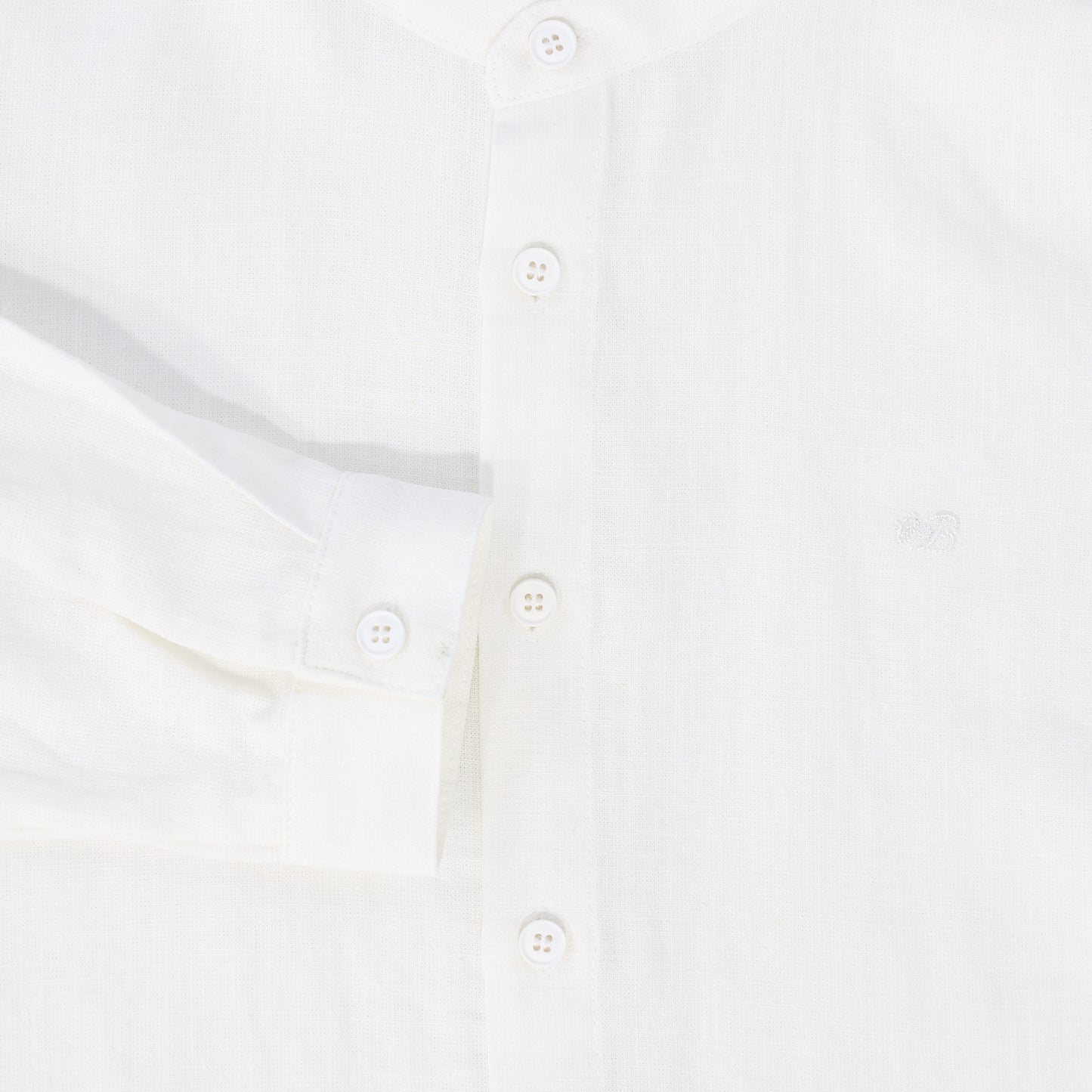 LE BOURDON IVORY LINEN SHIRT