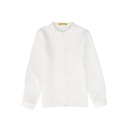 LE BOURDON IVORY LINEN SHIRT