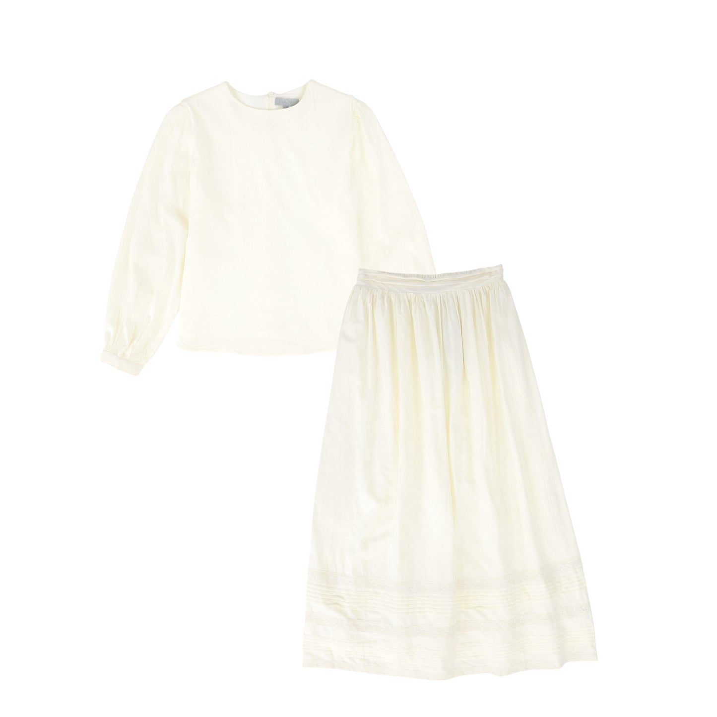 BACE COLLECTION IVORY LACE RIBBON TRIM SET