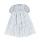 FRANCESCA GUILIANO POWDER BLUE EYELET WAISTED GOWN