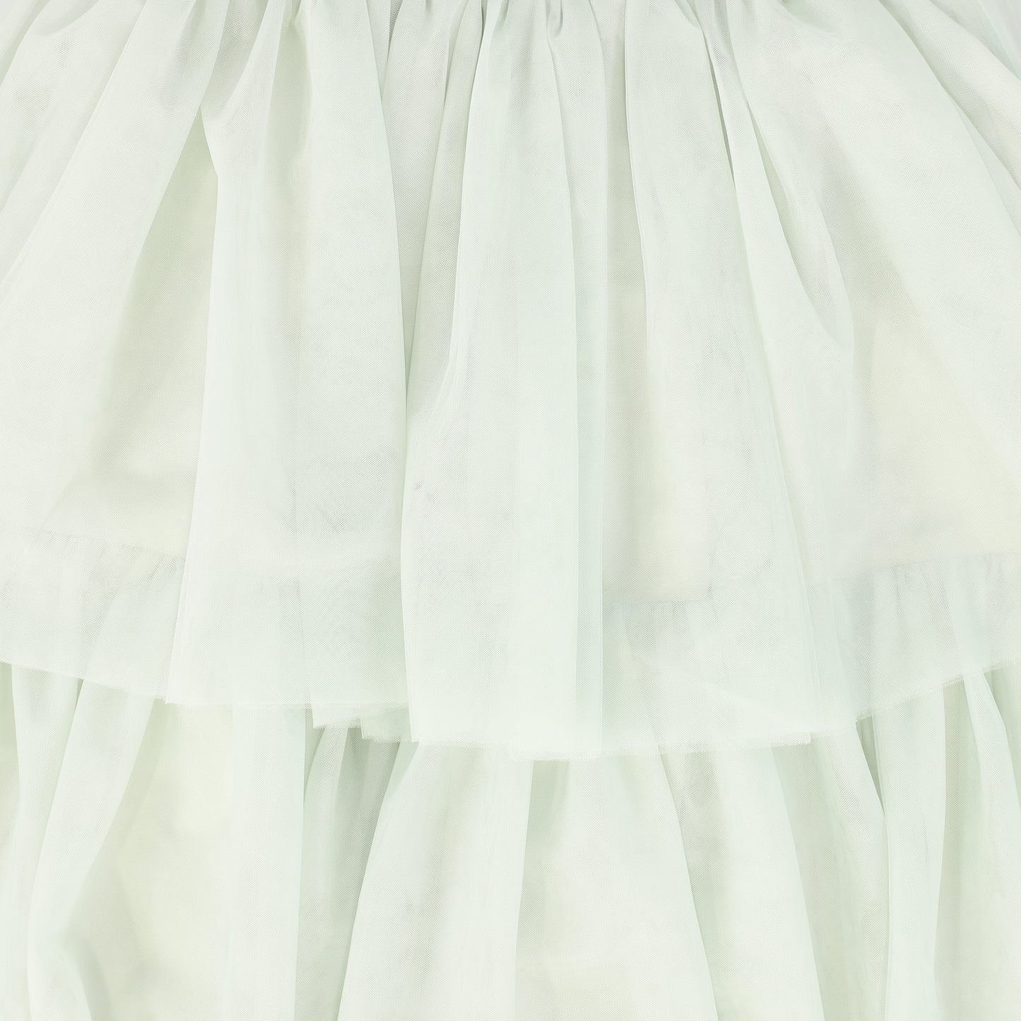 FRANCESCA GUILIANO MINT GREEN TULLE LAYERED SKIRT