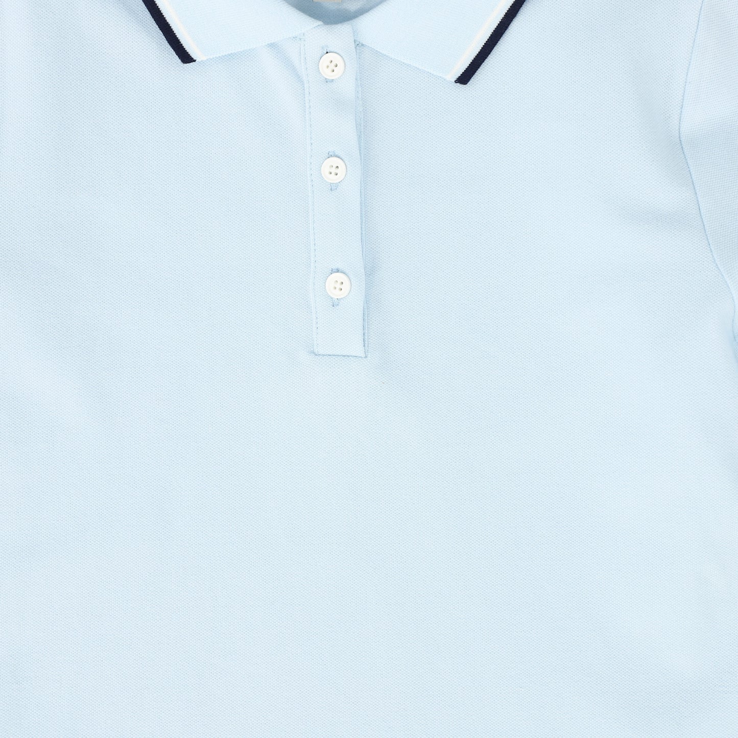 BACE COLLECTION LIGHT BLUE TRIM COLLAR SS POLO