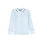BACE COLLECTION LIGHT BLUE TRIM COLLAR POLO [FINAL SALE]