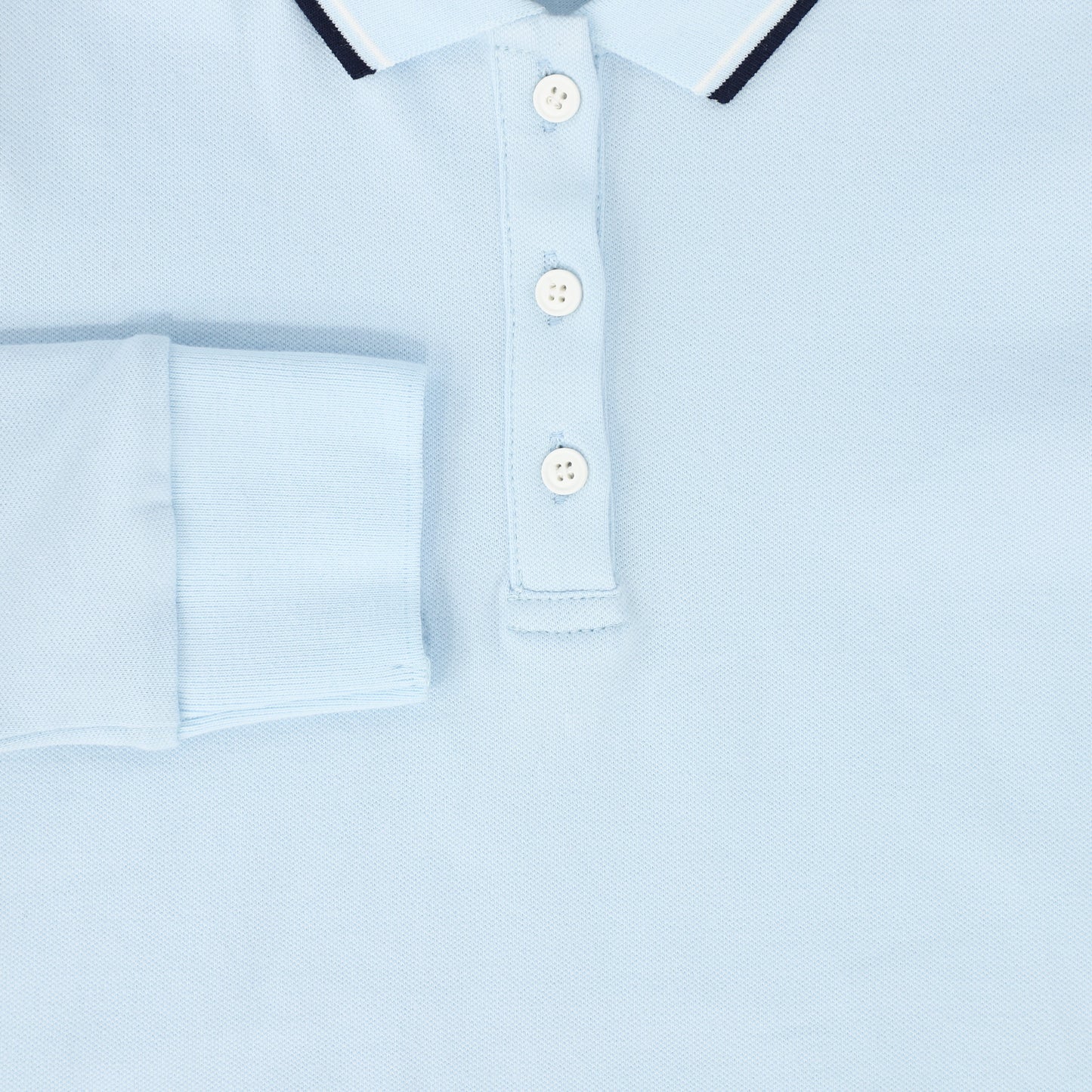 BACE COLLECTION LIGHT BLUE TRIM COLLAR POLO [FINAL SALE]