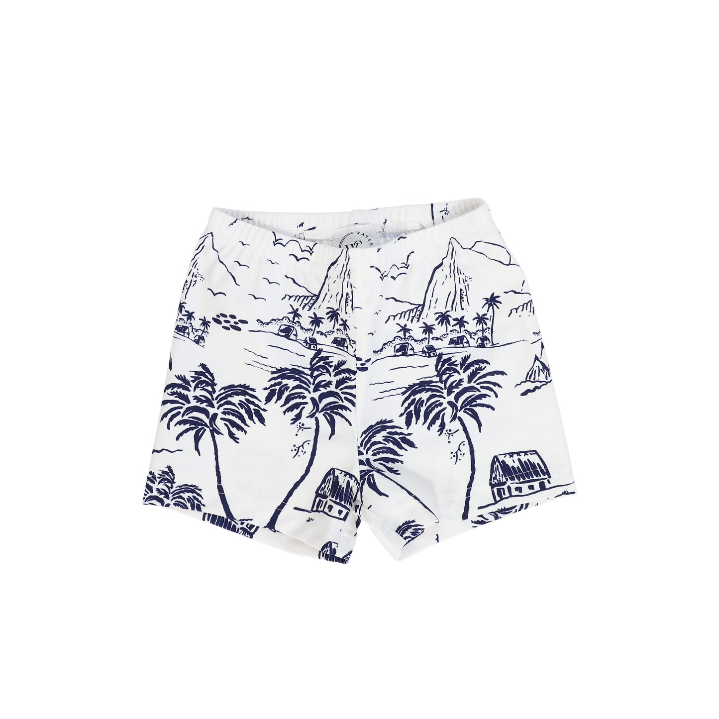 WATER CLUB NAVY TOILE PRINT SWIM SHORTS