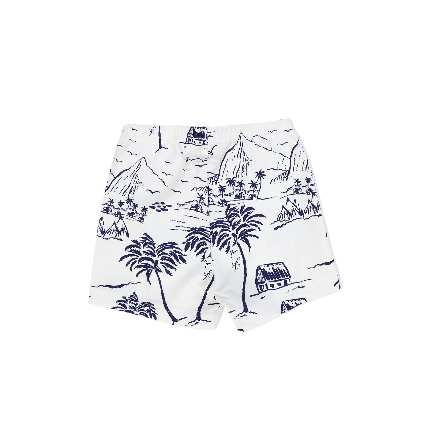 WATER CLUB NAVY TOILE PRINT SWIM SHORTS