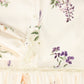 VALENTINA IVORY FLORAL PRINT TIERED DRESS