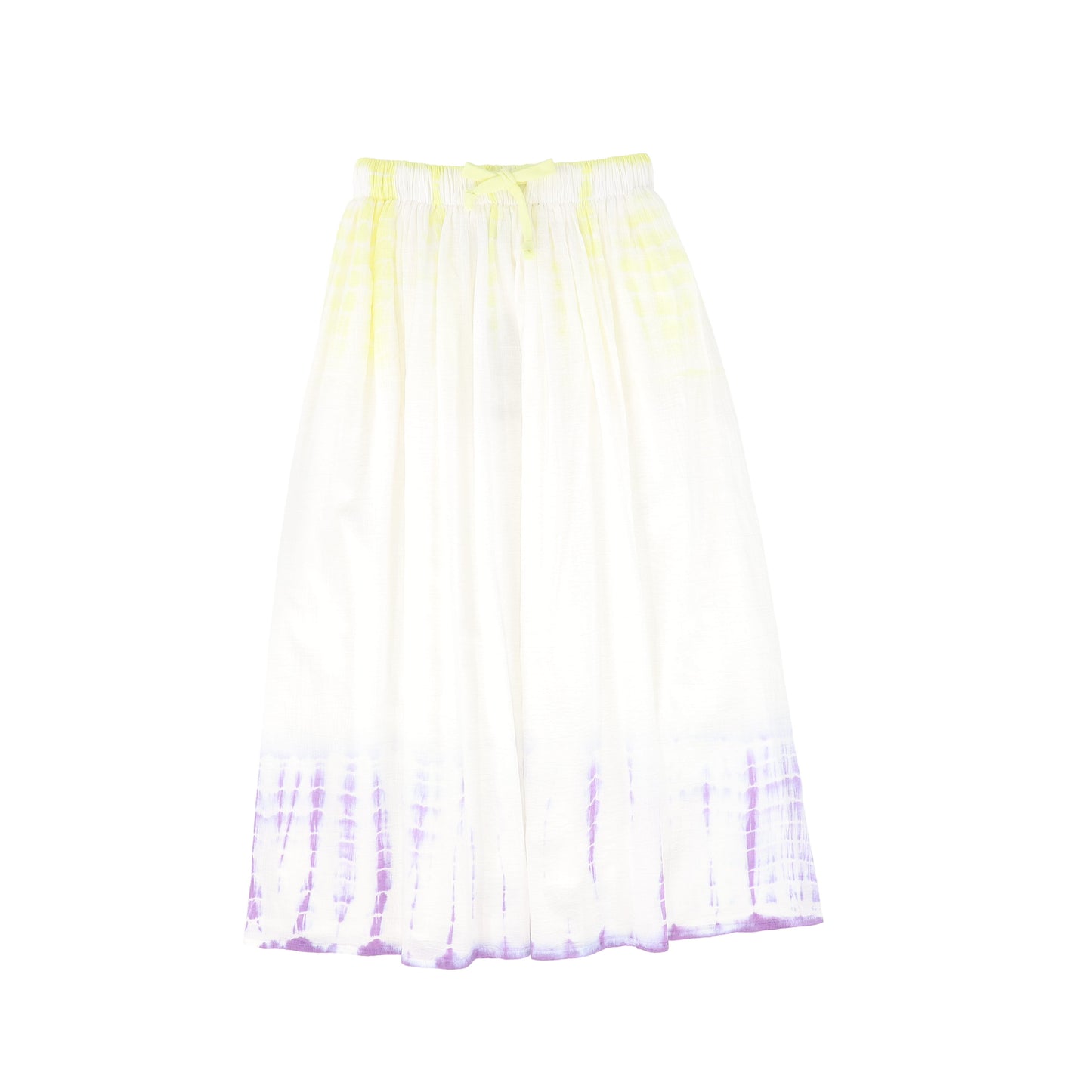 VALENTINA WHITE/LILAC TIE DYE MAXI SKIRT