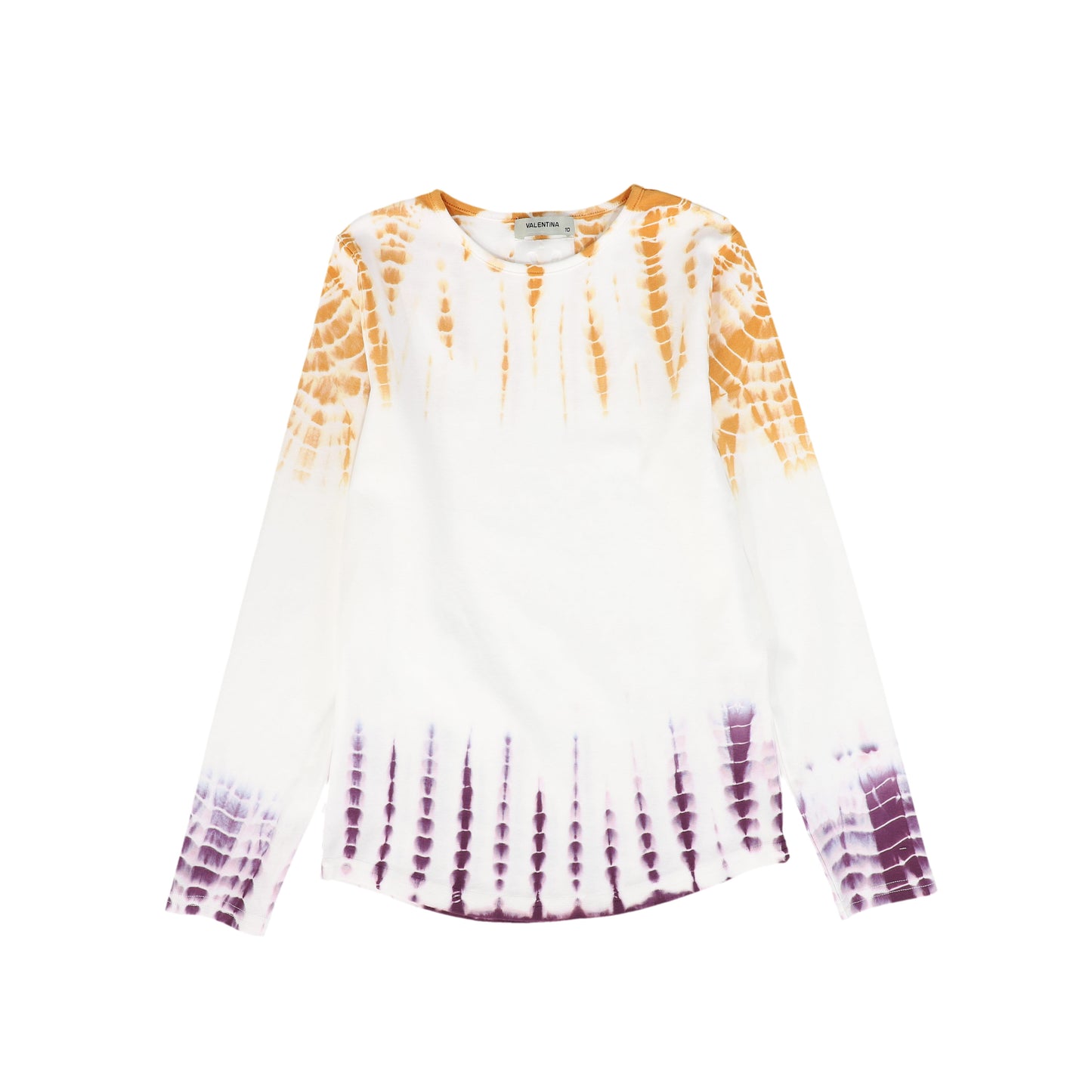 VALENTINA IVORY/PURPLE TIE DYE T-SHIRT