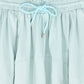 VALENTINA LIGHT BLUE TIE WAISTED MAXI SKIRT