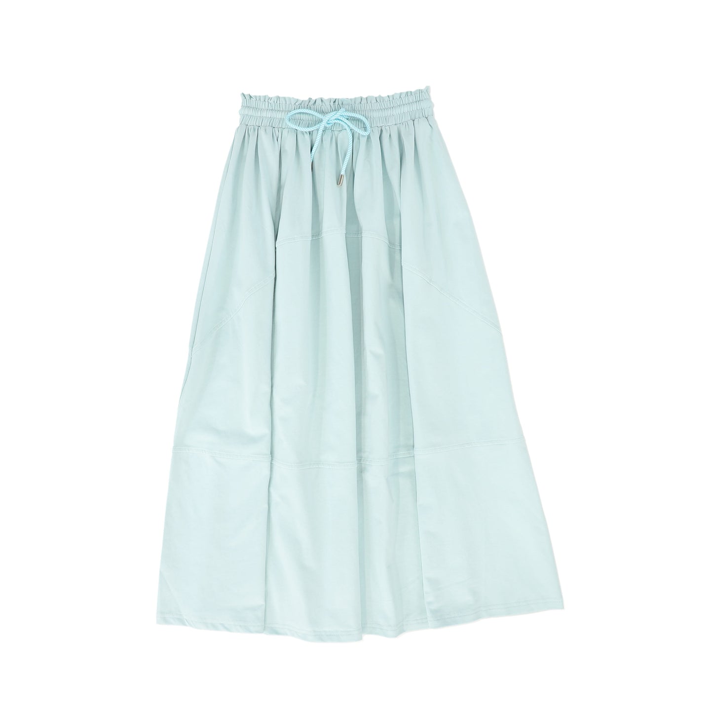 VALENTINA LIGHT BLUE TIE WAISTED MAXI SKIRT