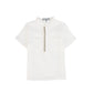 BACE COLLECTION WHITE SHORT SLEEVE POCKET BLOUSE