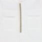 BACE COLLECTION WHITE SHORT SLEEVE POCKET BLOUSE