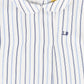 LE BOURDON WHITE/BLUE STRIPED PETER PAN COLLAR SHIRT