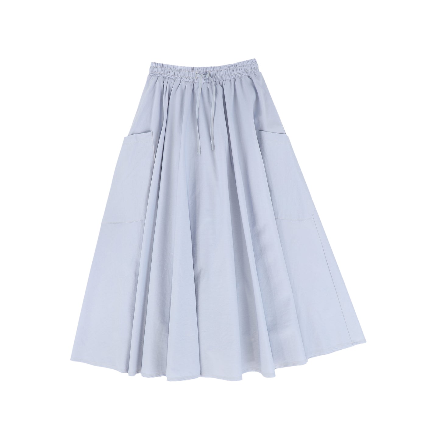 VALENTINA LIGHT BLUE POCKET MAXI SKIRT