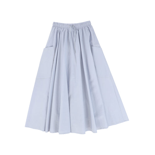 VALENTINA LIGHT BLUE POCKET MAXI SKIRT