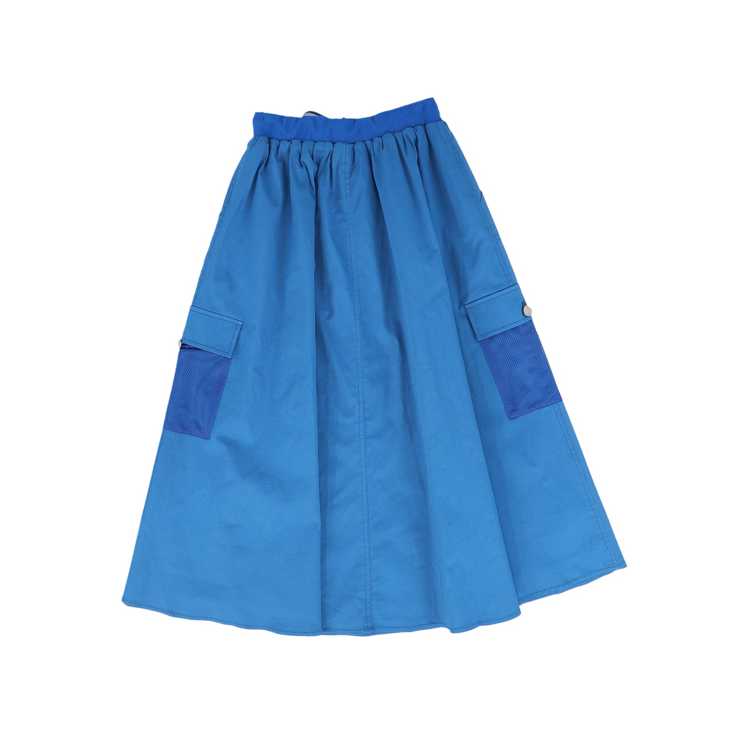 VALENTINA BLUE FLAIRED CARGO SKIRT