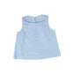 BACE COLLECTION BLUE POPLIN PETER PAN BLOUSE