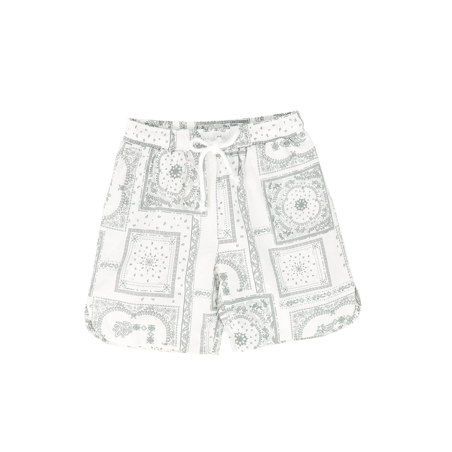 BACE COLLECTION SAGE PAISELY HANDKERCHIEF PRINT SHORTS