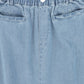 BACE COLLECTION BLUE DENIM FRINGE MAXI SKIRT