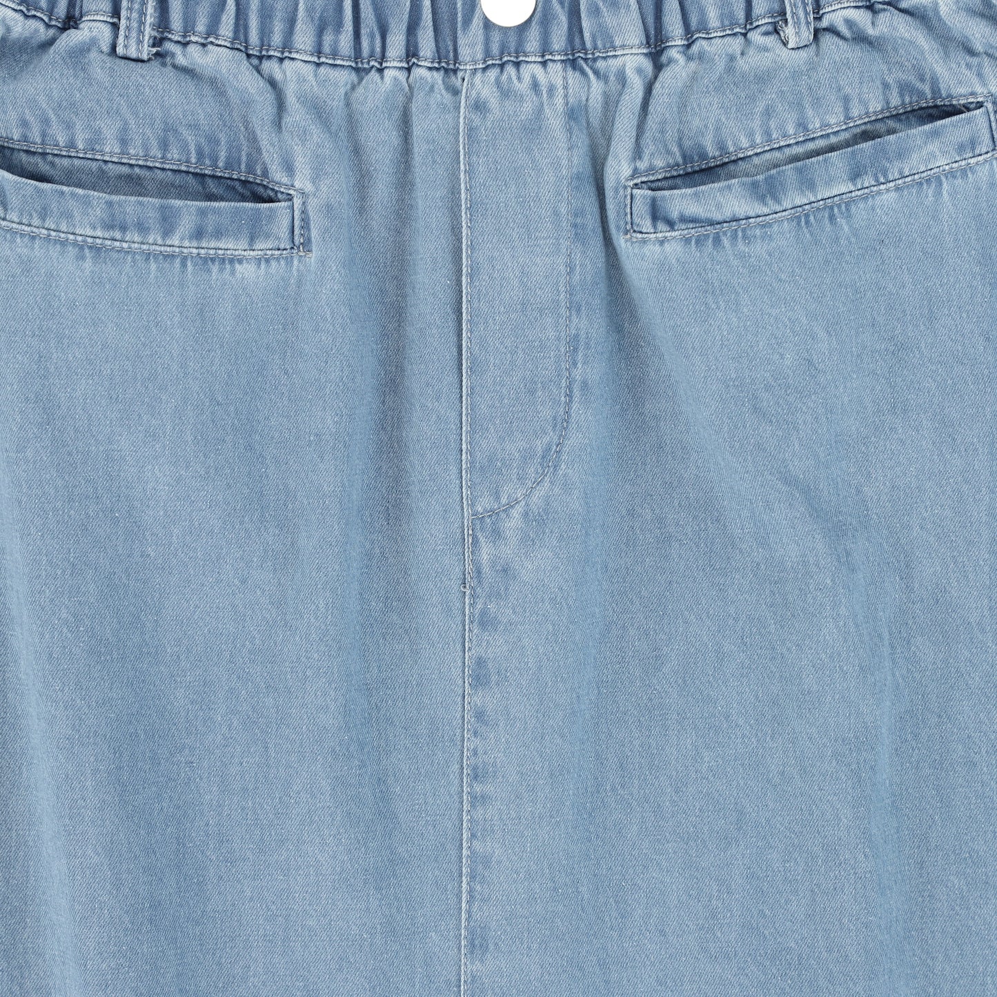 BACE COLLECTION BLUE DENIM FRINGE MAXI SKIRT