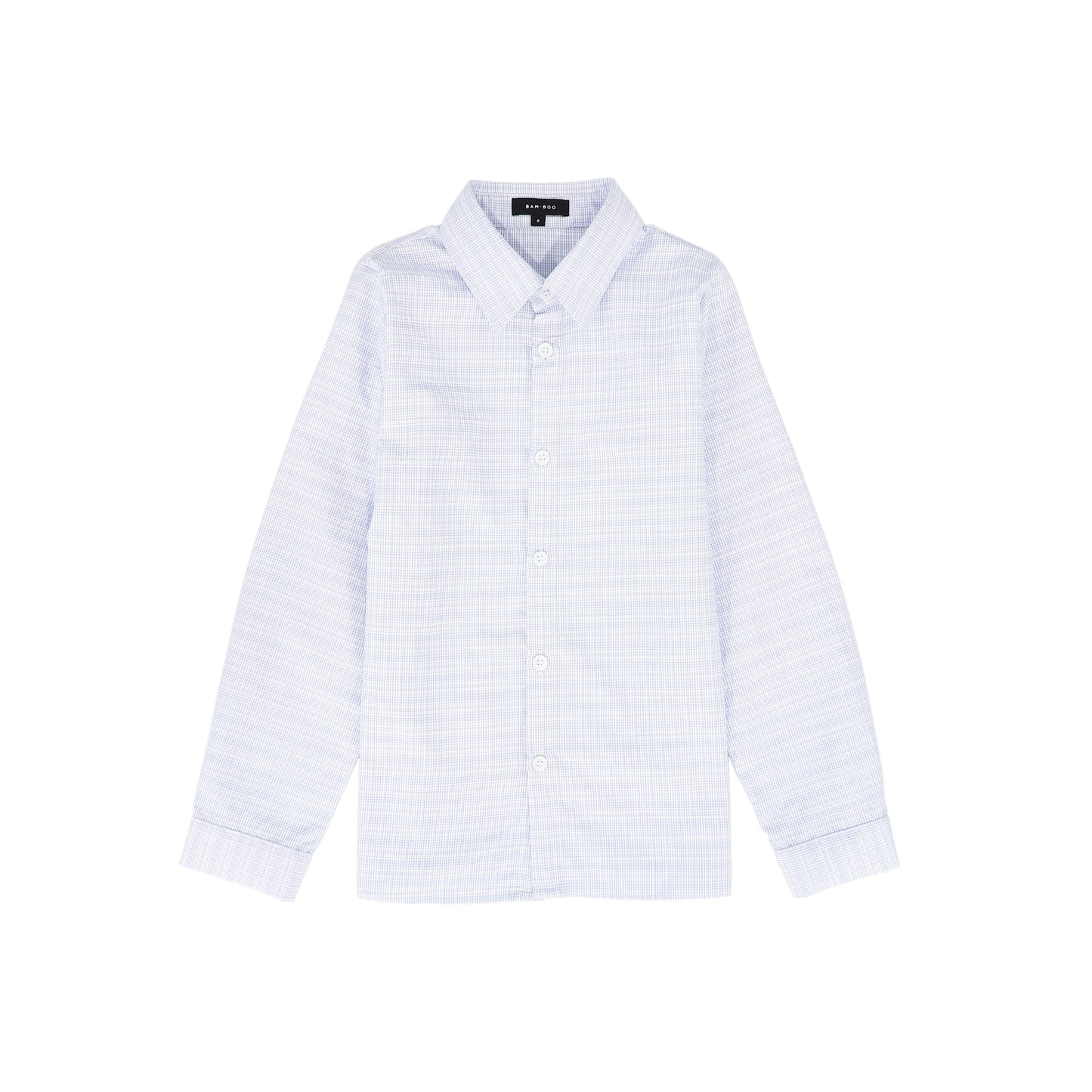 BAMBOO WHITE/BLUE STRIPED COLLAR SHIRT