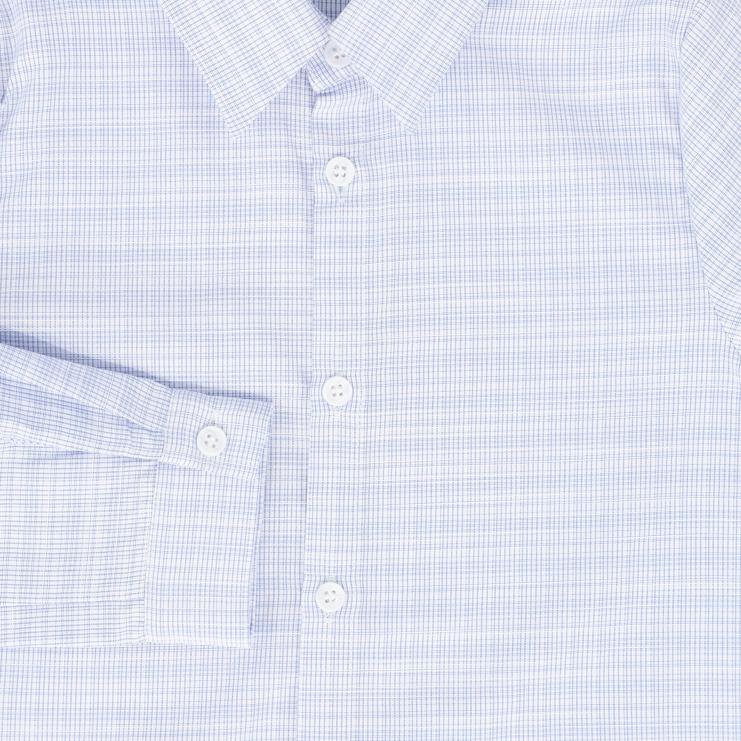 BAMBOO WHITE/BLUE STRIPED COLLAR SHIRT