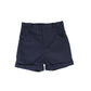 BAMBOO NAVY BUTTON FRONT SHORTS