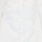 VALENTINA WHITE TEXTURED COLLAR BLOUSE
