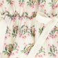 VALENTINA PINK FLORAL BIRD PRINT WAISTED DRESS