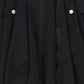 VALENTINA BLACK PLEATED ZIPPER SKIRT