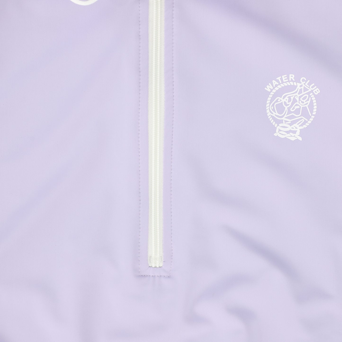 WATER CLUB LAVENDER COLLARED L/S SWIMSUIT