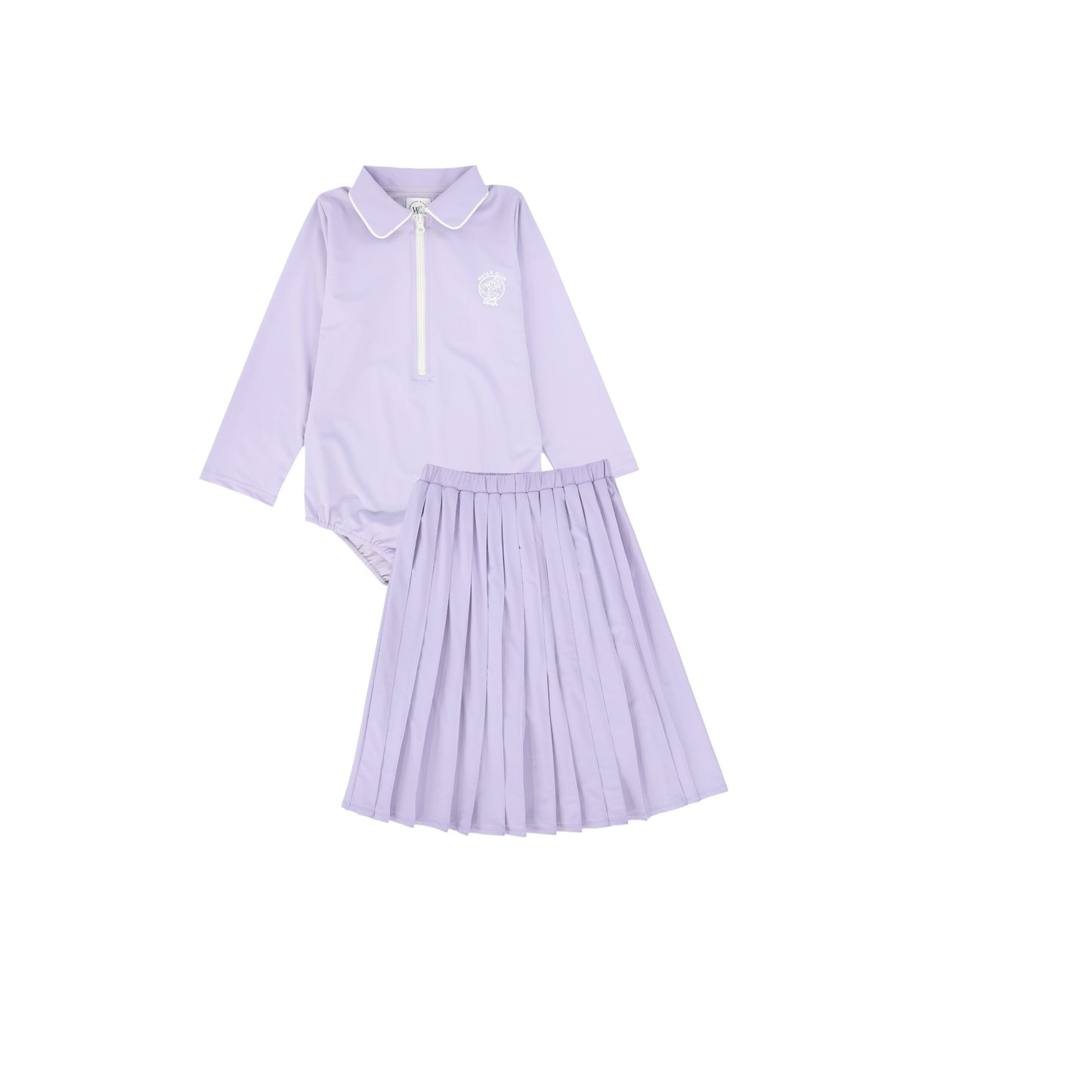 WATER CLUB LAVENDER COLLARED SET