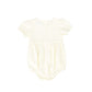 BACE COLLECTION IVORY LACE RIBBON TRIM ROMPER